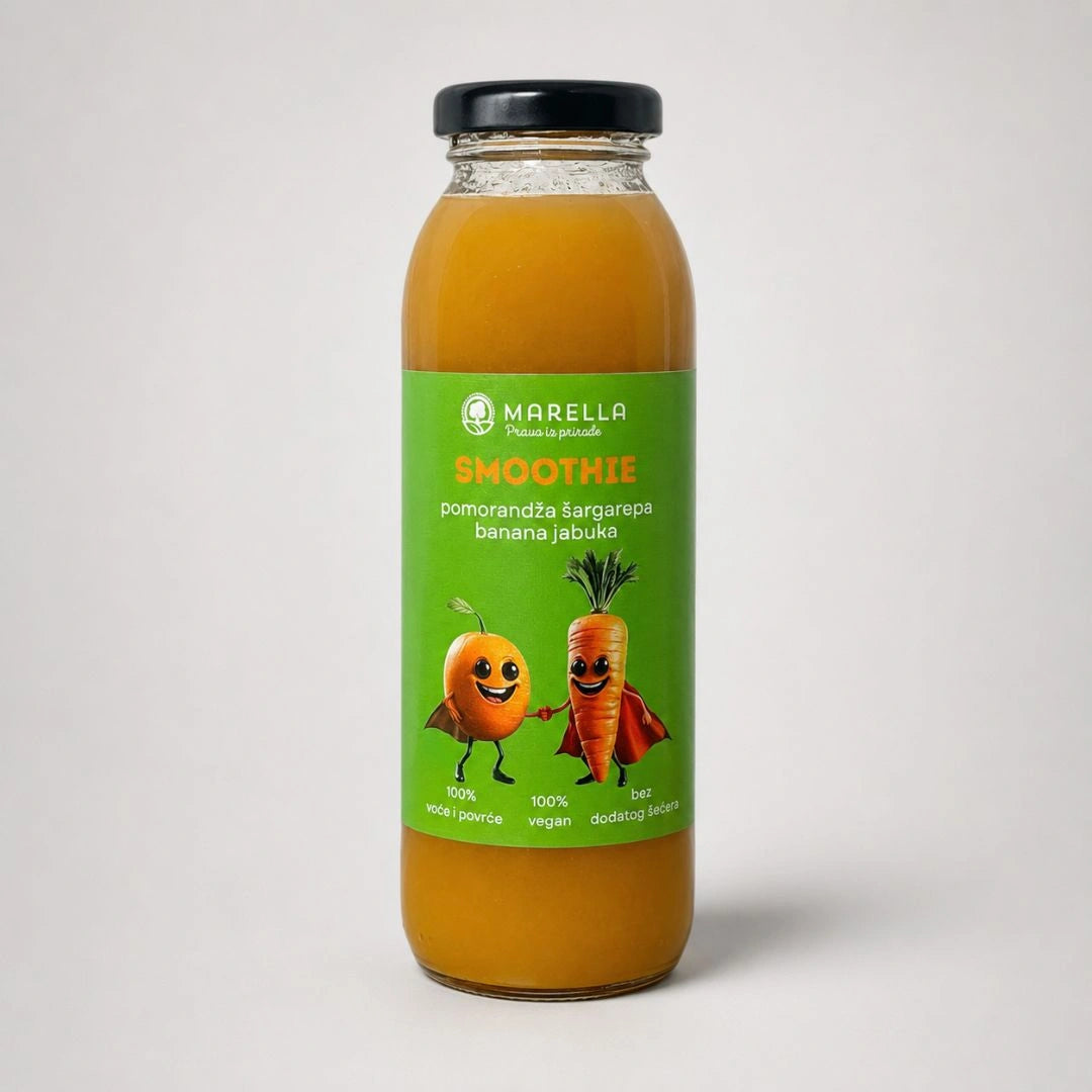 smoothie pomorandža & šargarepa