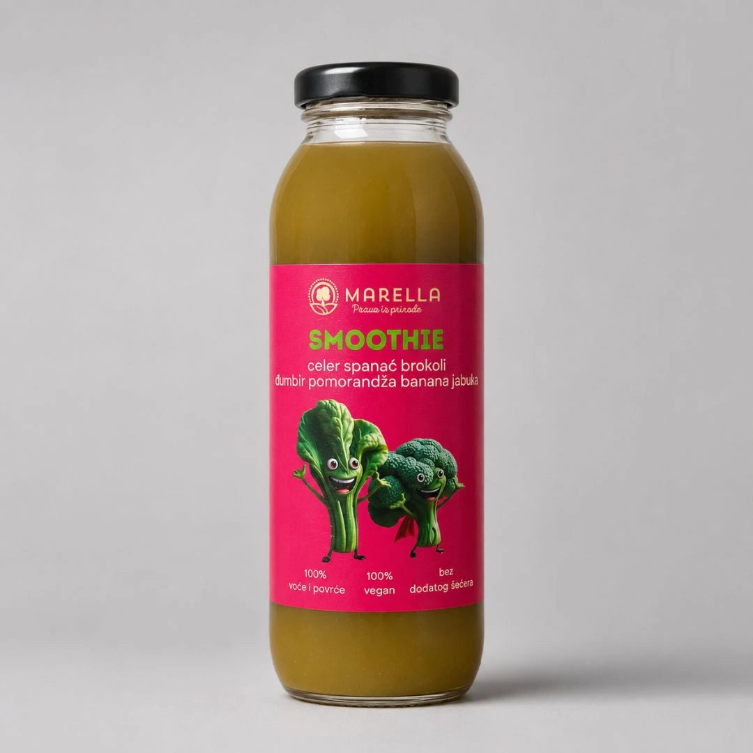 smoothie celer & spanać